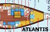 ATLANTIS 43 plan du voilier