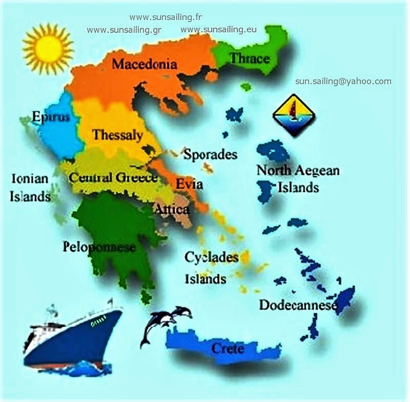 carte grèce et ses îles