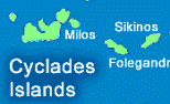Carte des Iles CYCLADES